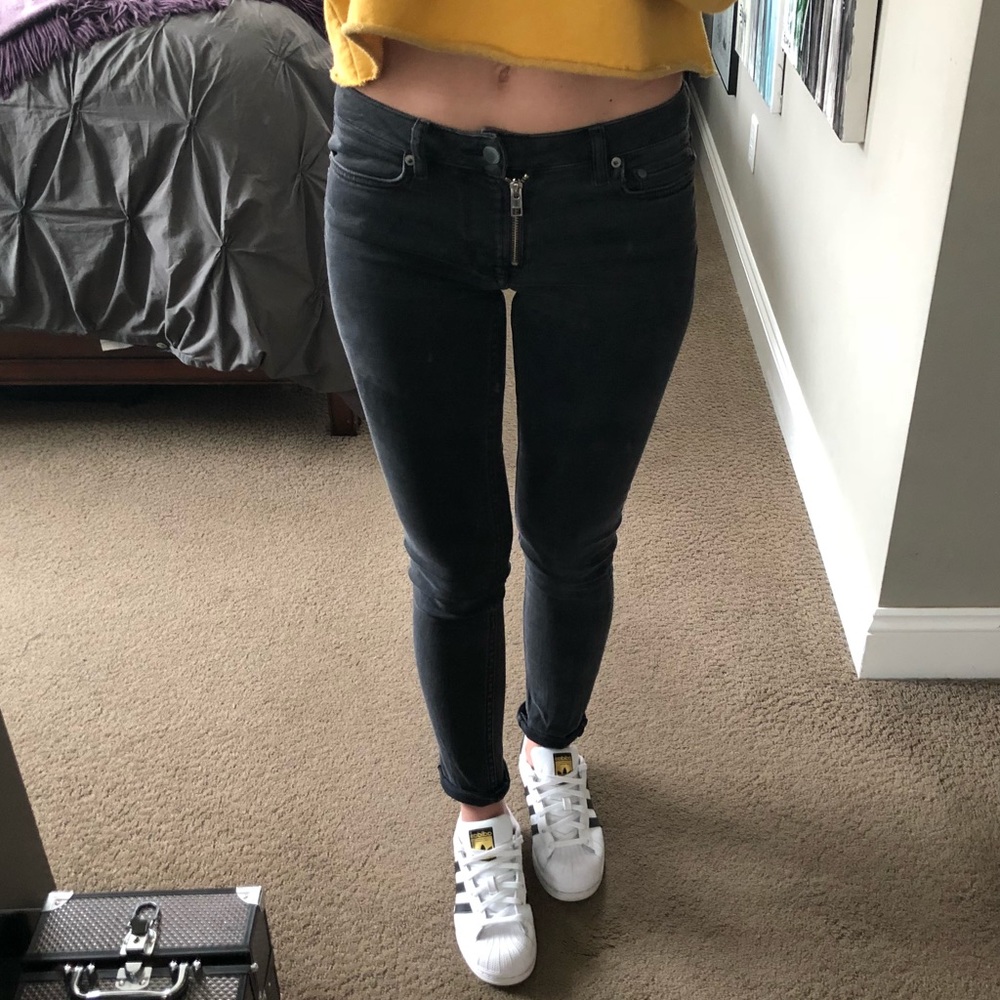 All Saints Black Track Jeans